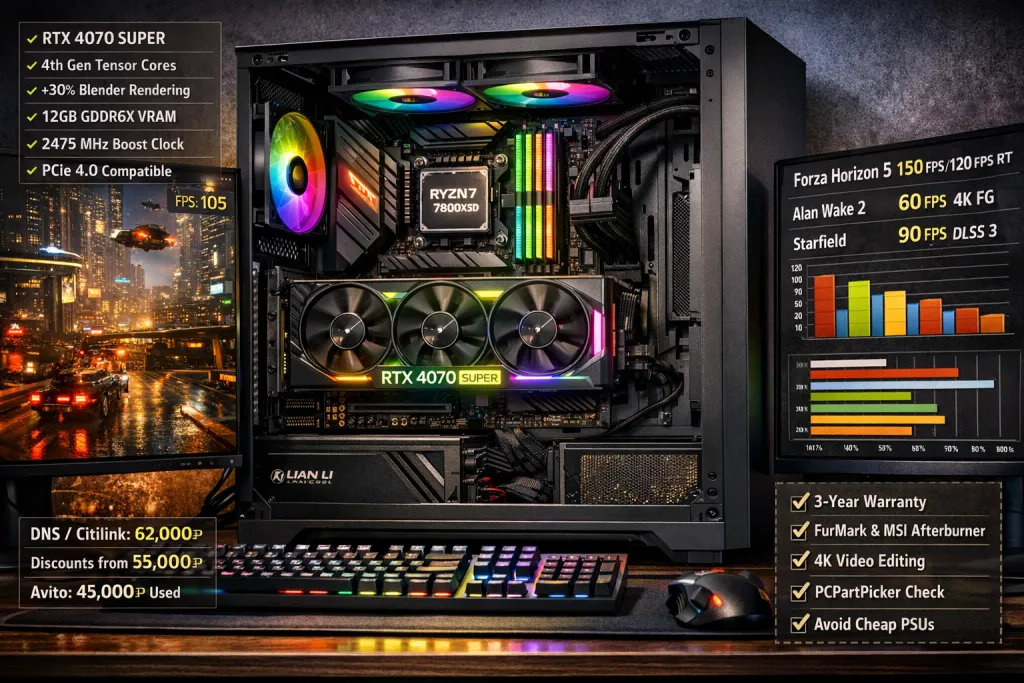 4070 super купить цена: подробный обзор, сравнение характеристик, рекомендации по выбору и покупке, производительность в играх, совместимость с ПК и советы перед заказом