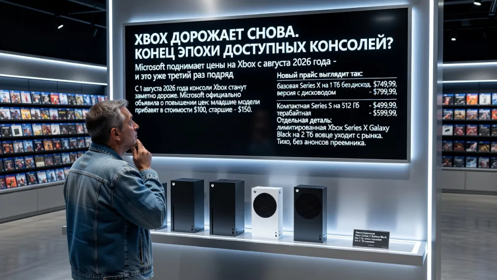 Xbox дорожает снова. Конец эпохи доступных консолей?