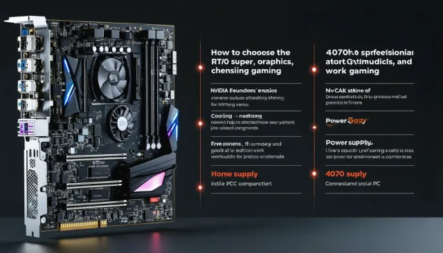 Как выбрать 4070 Super для игр, работы с графикой и домашнего компьютера: сравнение памяти, частот, охлаждения, блока питания, разъемов и совместимости с процессором для стабильной системы
